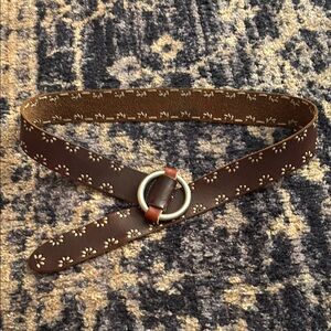 Brown Floral Women's Belt